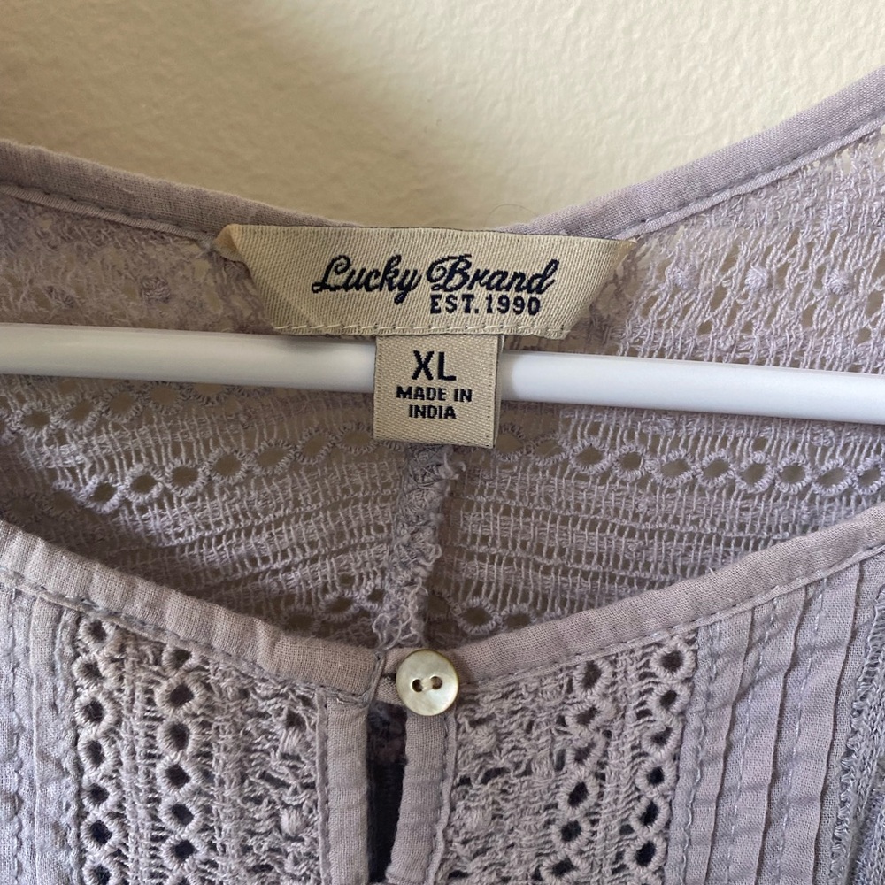 Lucky Brand Lace Top - Picture 5 of 6